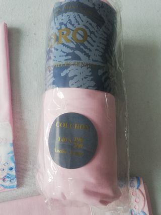 Juego de sábanas 3 piezas.