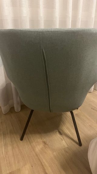 Butaca de diseño verde menta