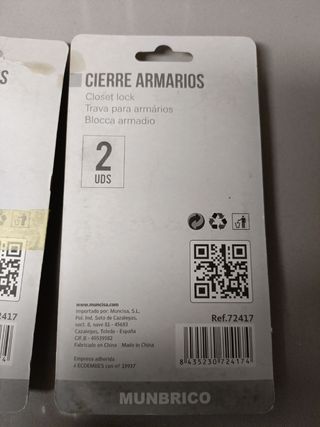 Cierre armario infantil 