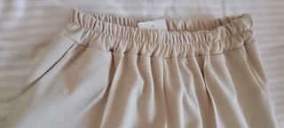 Traje chaqueta elástico beige