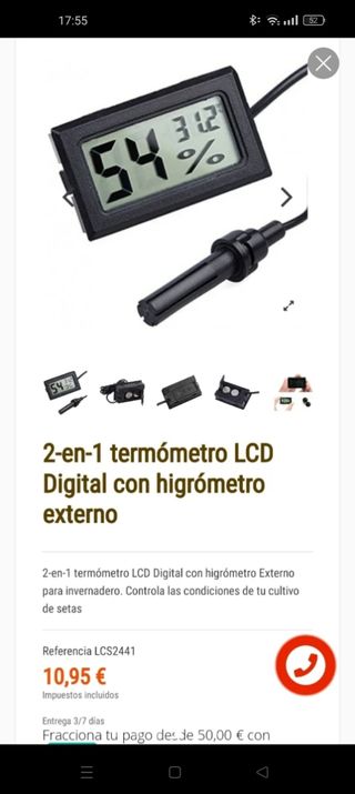 Oferta! Manta reptiles 7w + termometro higrómetro