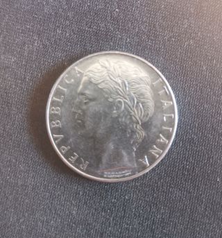 Moneda república italiana 100 liras