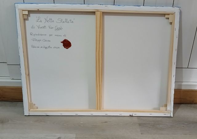 Notte stellata, riproduzione fatta a mano