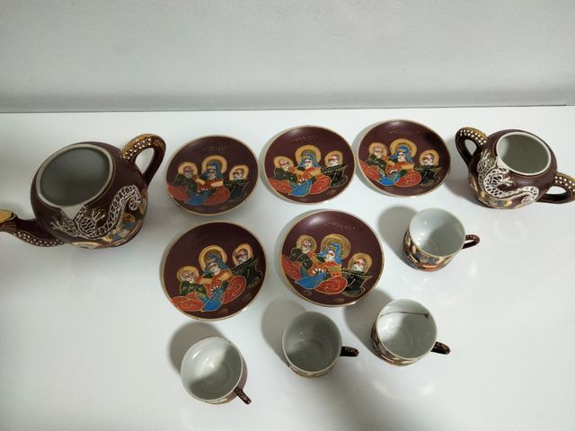 Juego de tetera porcelana