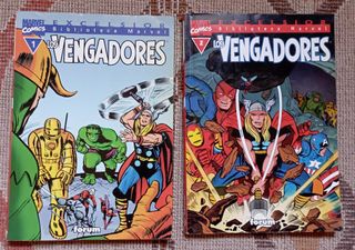 Lote Vengadores 1 y 2 biblioteca Marvel
