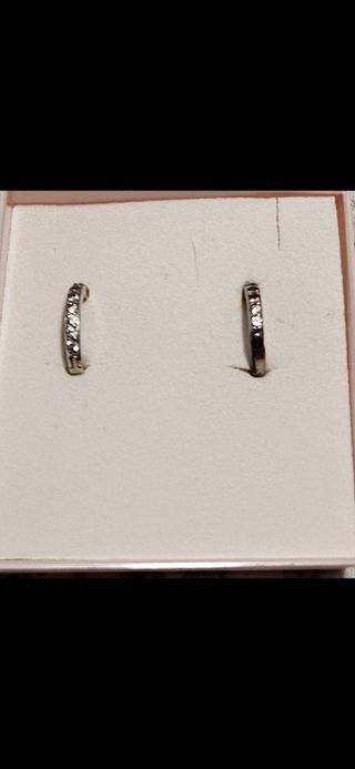 Pendientes de aro de plata