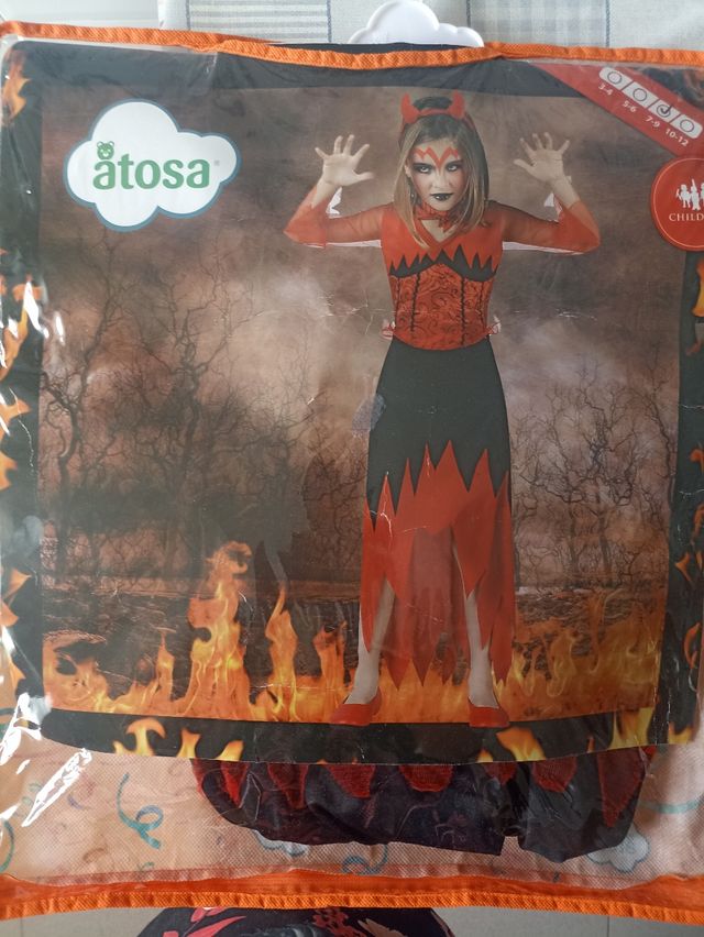 Disfraz diablesa niña 7-9 años