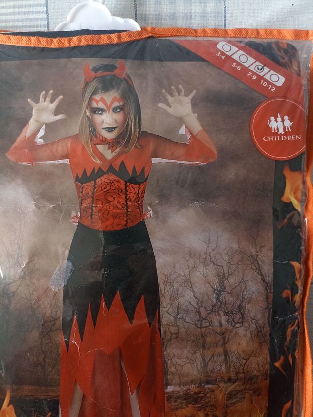 Disfraz diablesa niña 7-9 años