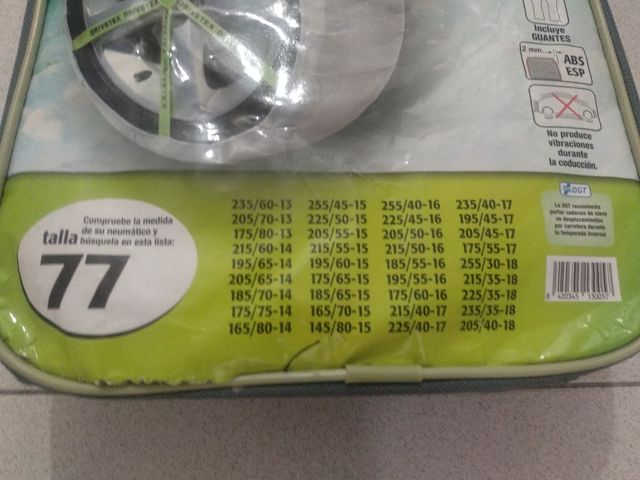 Fundas/cubiertas de ruedas coche nieve