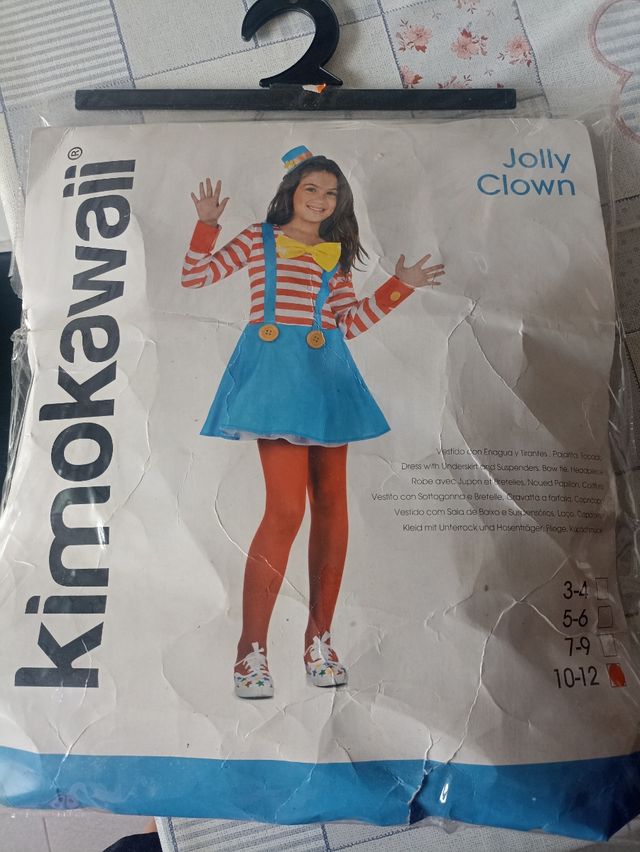 Disfraz payaso niña 10-12 años