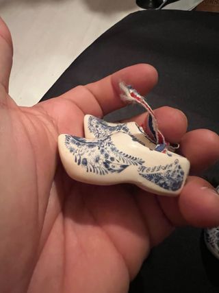 Zoccoli vintage in ceramica olandese