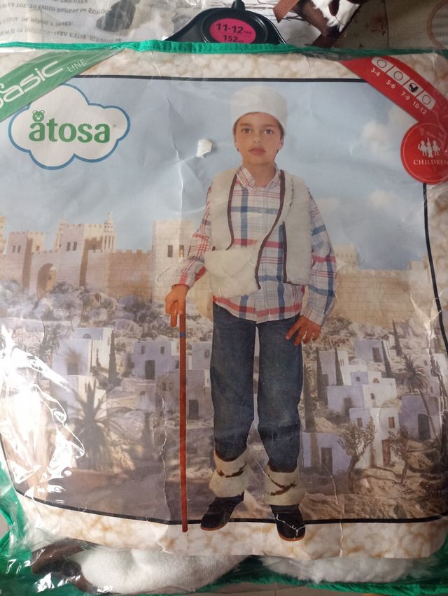 Disfraz pastor niño 7-9años