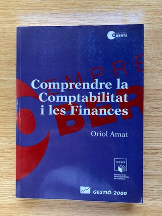 Libro - Comprendre la Comptabilitat i les Finances