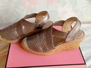 Zapatillas, esparto,con rejilla,con cuña