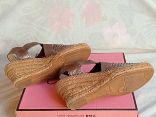 Zapatillas, esparto,con rejilla,con cuña