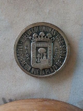 Moneda inauguración Plaza toros Huelva 