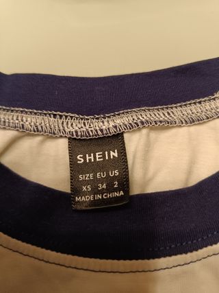 Lote 5 camisetas shein niña 12-14 años