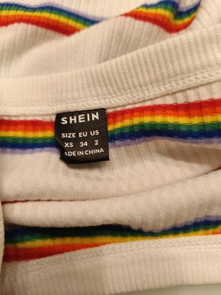 Lote 5 camisetas shein niña 12-14 años