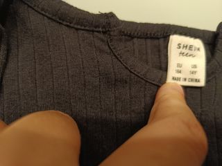 Lote 5 camisetas shein niña 12-14 años