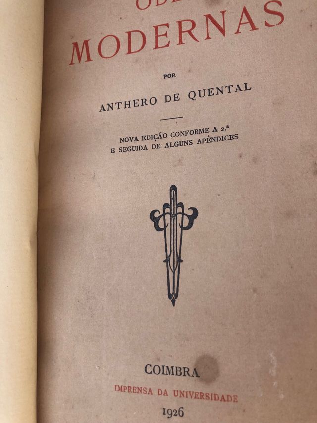 Odes modernas de Anthero de Quental