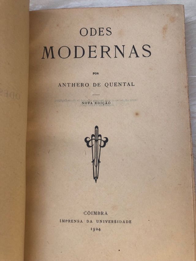 Odes modernas de Anthero de Quental