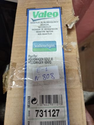 Volkswagen golf 3, vento radiador agua