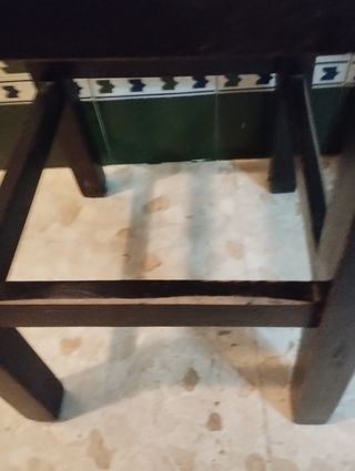 Banqueta o taburete madera maciza