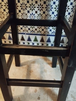 Banqueta o taburete madera maciza