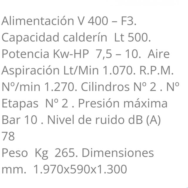 COMPRESOR BF-10/500-CTT* BELFLEX