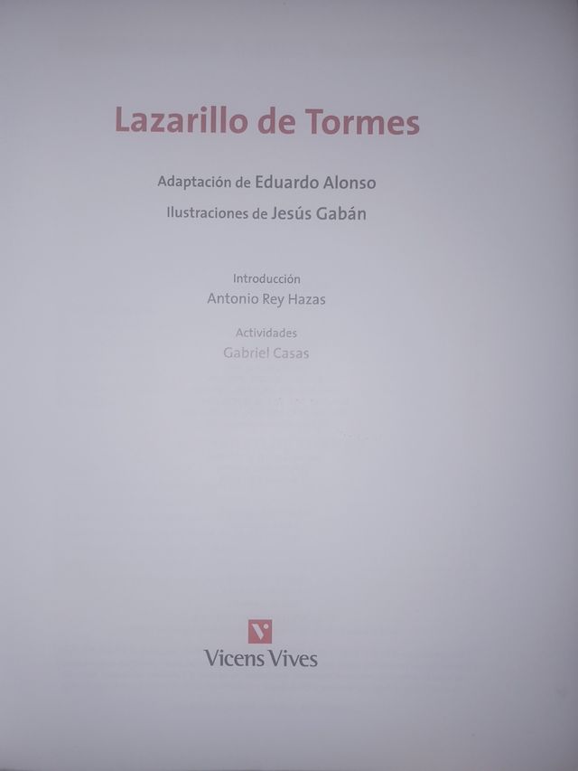 Lazarillo de Tormes Vicens Vives Adaptad
