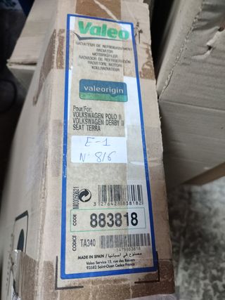 Seat terra, volkswagen polo 1, radiador
