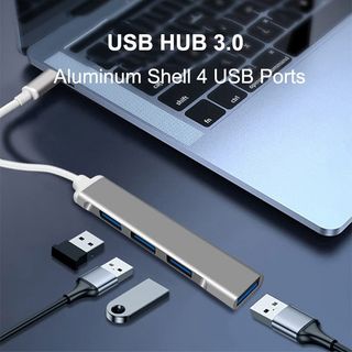 Hub multipuerto 4 USB en 1 Tipo-C