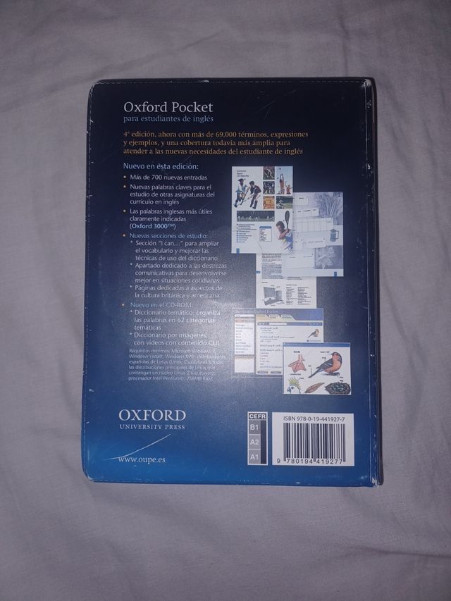 Diccionario Oxford Pocket inglés esañol
