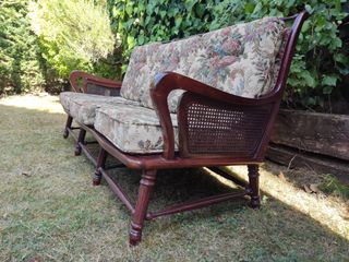 Tresillo y sillón madera coleccionismo