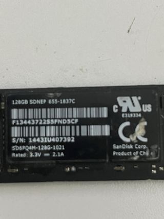 Macbook SSD de 128 gigabytes