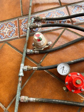 Instalación para gas propano