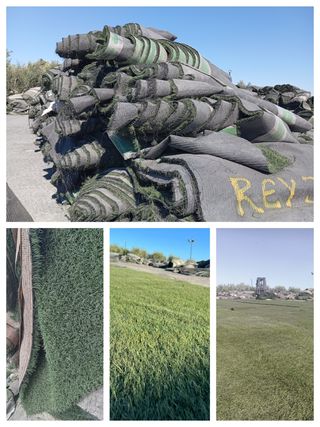 Césped artificial reciclado 🌿