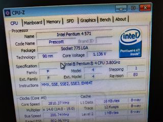 INTEL PENTIUM 4 P4  3.80 GHZ EXTREME 571  VINTAGE