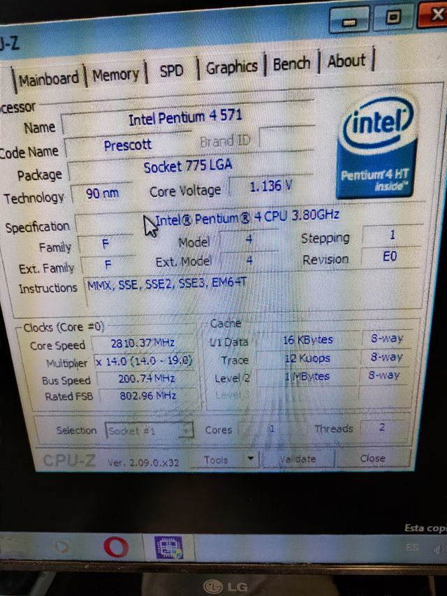 INTEL PENTIUM 4 P4  3.80 GHZ EXTREME 571  VINTAGE