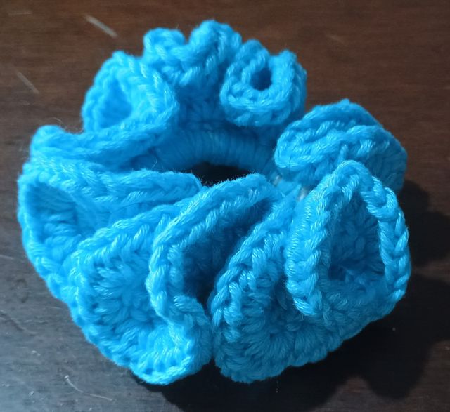 Elastici per capelli cotone uncinetto 