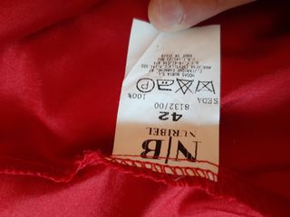Camisa seda roja