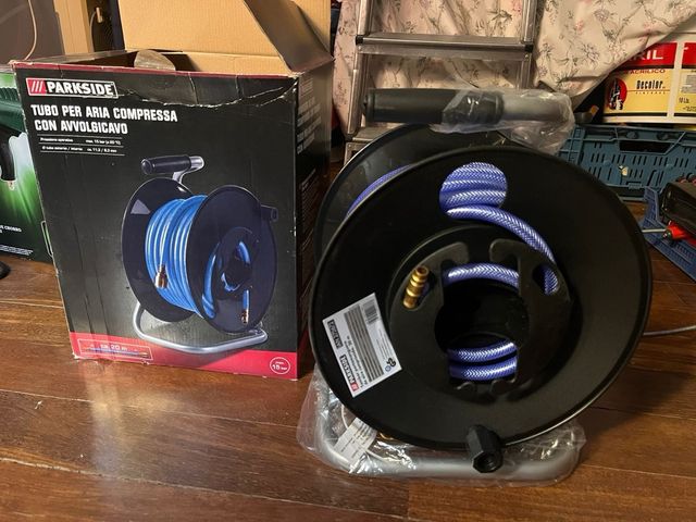 Manguera de aire comprimido.