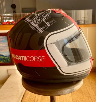 Casco de moto ARAI RX-7V, edición especial DUCATI