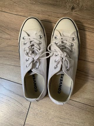 Converse blancas plataforma de segunda mano