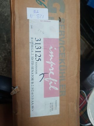 Opel omega,  Opel senator radiador agua