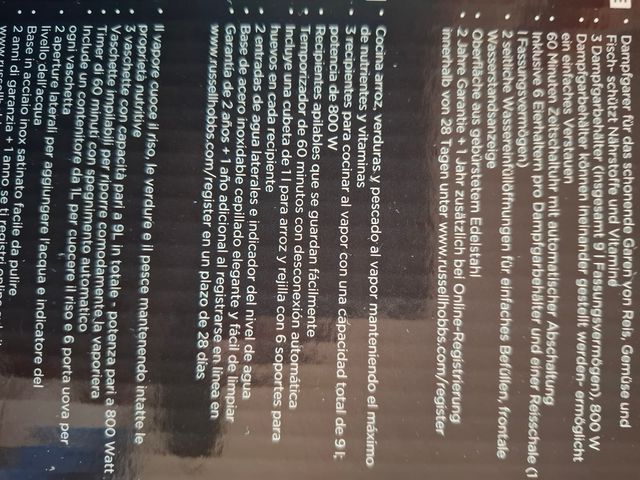 Vaporera Russell Hobbs