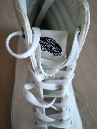 Vans blancas con plataforma 