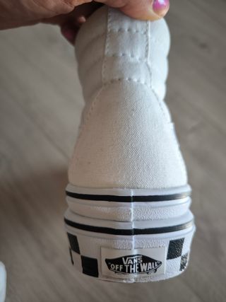 Vans blancas con plataforma 