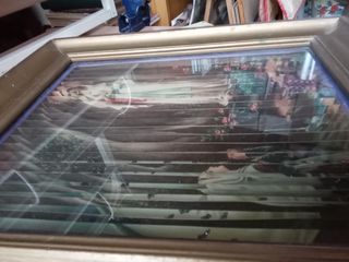 Cuadro santo religioso en tres dimensiones