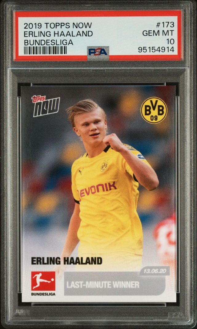 Topps now Haaland 2019 Bvb 173 Psa 10